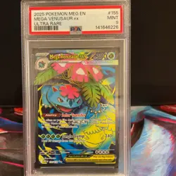 Pokemon Mega Venusaur EX Ultra Rare Me01 Mega Evolution 155/132 Holo PSA 9 - Image 1