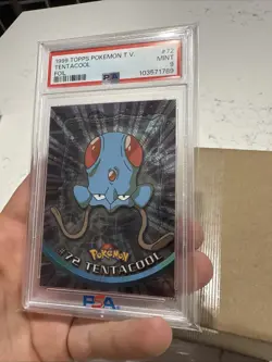 1999 Topps Pokemon Tv Tentacool Foil #72 PSA 9 - Image 4