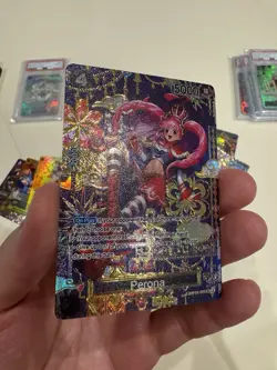 One Piece Perona - OP06-093 (SP) The Azure Sea's Seven Foil Custom Card - Image 2