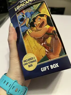 Disney Lorcana lilo gift box sealed inc 5 booster packs in box - Image 3