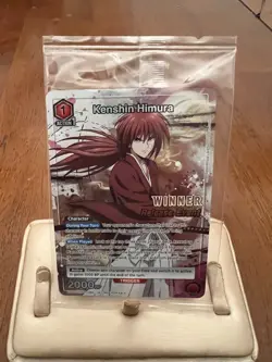 Union Arena TCG Kenshin Himura Release Event Winner Card Foil UEPR/RNK-1-086 - Image 1