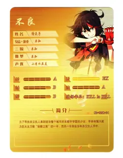 Goddess Story Waifu Card TCG | Ryuko Matoi - Kill La Kill | CR | NS-12CR-04 - Image 2