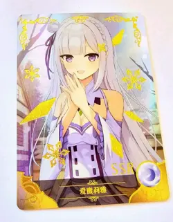Goddess Story Waifu Card TCG | Emilia - Re:Zero | SSR | NS-5M09SSR-05 - Image 1