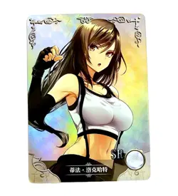 Goddess Story Waifu Card TCG | Tifa Lockhart - Final Fantasy | SR | NS-2M13SR-01 - Image 2
