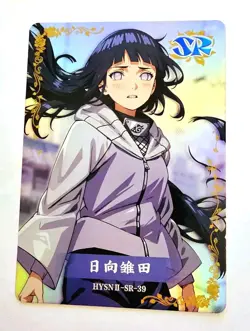 Flower Girl Waifu Card TCG | Hinata Hyuga - Naruto Shippuden | SR | HYSNII-SR-39 - Image 1