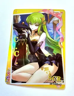 Goddess Story Waifu Card TCG | C. C. - Code Geass | SCR | NS-11SCR-17 - Image 1