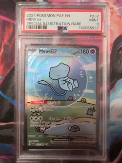 Pokemon Mew EX TCG 2024 Paldean Fates Secret Rare Mint Card 232/091 - Image 1