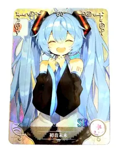 Goddess Story Waifu Card TCG | Miku Hatsune - Vocaloid 01 | SR | NS-11SR-36 - Image 1