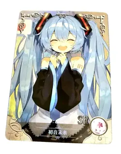 Goddess Story Waifu Card TCG | Miku Hatsune - Vocaloid 01 | SR | NS-11SR-36 - Image 2