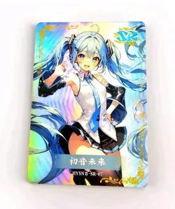 Flower Girl Waifu Card TCG | Miku Hatsune - Vocaloid | SR | HYSNII-SR-07 - Image 1