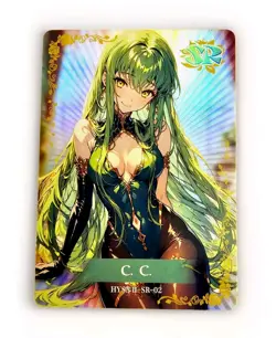 Flower Girl Waifu Card TCG | C. C. - Code Geass | SR | HYSNII-SR-02 - Image 1