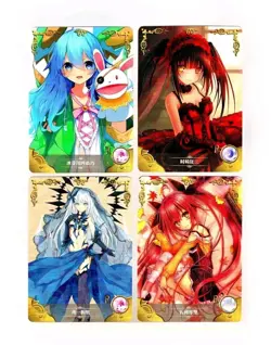 Goddess Story Waifu Card TCG | Date A Live - Waifu Collection | CARD SET [ 4x ] - Image 1