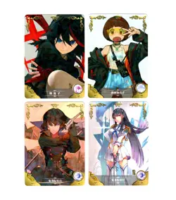 Goddess Story Waifu Card TCG | KILL la KILL - Ryuko Matoi | CARD SET [ 4 cards ] - Image 1