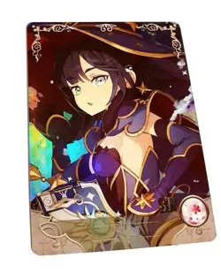 Goddess Story Waifu Card TCG | Mona Megistus - Genshin Impact | SR | NS-10SR-16 - Image 1