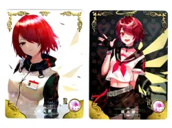 Goddess Story Waifu Card TCG | Arknights - Exusiai | CARD SET [ 2 cards ] - Image 1
