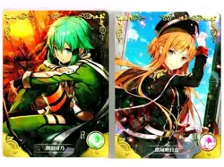 Goddess Story Waifu Card TCG | Sword Art Online SAO - CARD SET [ Asuna & Sinon ] - Image 1