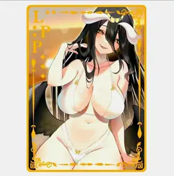 Waifu Anime Cards TCG | Overlord - Albedo [ METAL CARD ] LPP | Sexy Hentai Girl - Image 1