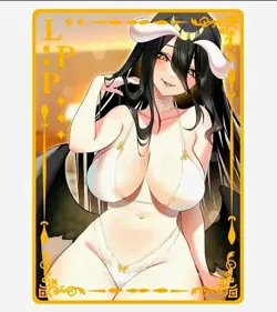 Waifu Anime Cards TCG | Overlord - Albedo [ METAL CARD ] LPP | Sexy Hentai Girl - Image 2