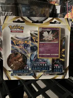 Pokemon TCG Silver Tempest Togetic Promo 3 Booster Blister Pack New Sealed - Image 1