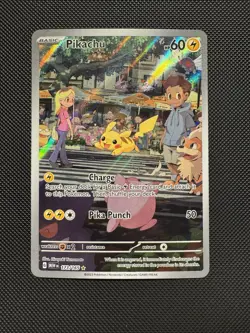Pokemon TCG Pikachu 173/165 Sv: Scarlet & Violet 151 Illustration Rare Near Mint - Image 1