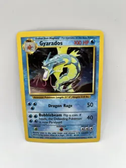 Pokemon Gyarados TCG Base Set Holo Card 6/102 Unlimited Rare - Image 1