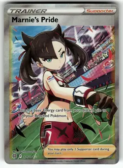 Marnie's Pride (Full Art) 171/172 SWSH09: Brilliant Stars NM Pokemon Card TCG - Image 1