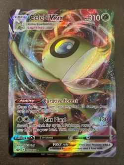 Celebi VMAX 008/198 Swsh06: Chilling Reign Holo Pokemon TCG NM - Image 1