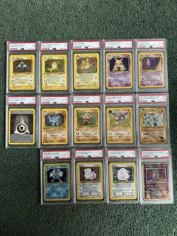 PSA Graded Vintage Pokemon Card Lot(1999–2002)Base Set,Fossil Set - Image 4