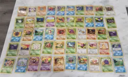 Pokemon ( Fossil & Jungle) Base Set Card Lot Of 50 Cards Vintage Pokemon Cards - Image 1