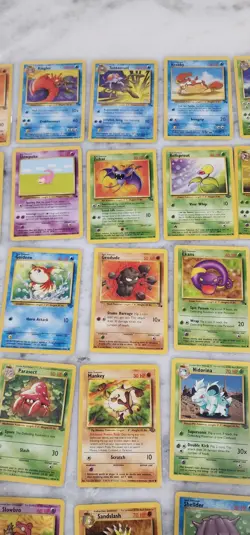 Pokemon ( Fossil & Jungle) Base Set Card Lot Of 50 Cards Vintage Pokemon Cards - Image 3