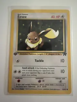 Eevee 55/82 1st Edition Common Excellent Condition Team Rocket WOTC - Image 1