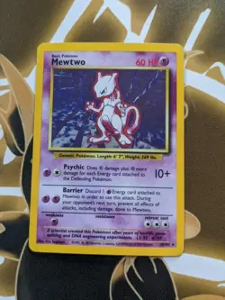 Mewtwo 10/102 Base Set Holo 1999 WOTC Unlimited NM Pokemon Card - Image 1