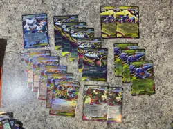 Pokemon Card Lot Of 55 (POKEBALL, V, Vstar, Vmax, Ex) All NM And Sleeved - Image 1