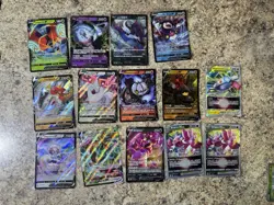 Pokemon Card Lot Of 55 (POKEBALL, V, Vstar, Vmax, Ex) All NM And Sleeved - Image 3