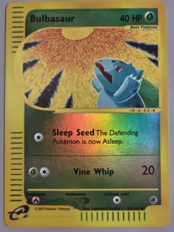 Pokemon Base Set Expedition # 95/165 Reverse Holo BULBASAUR **never played** - Image 1