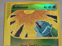 Pokemon Base Set Expedition # 95/165 Reverse Holo BULBASAUR **never played** - Image 2