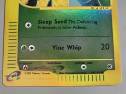 Pokemon Base Set Expedition # 95/165 Reverse Holo BULBASAUR **never played** - Image 3