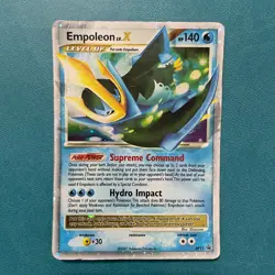 Pokemon TCG DMG: Empoleon LV.X - DP11 - Diamond and Pearl Promos (PR) Holo - Image 1