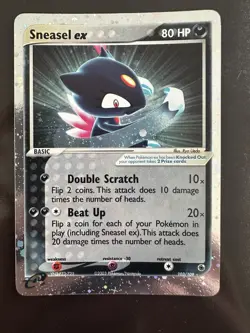 Sneasel EX 103/109 Holo Pokemon 2003 Ruby Sapphire - Image 1