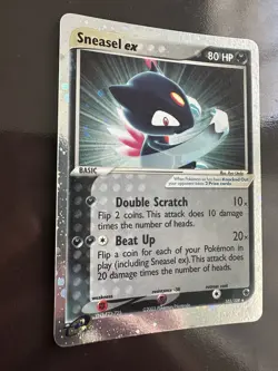 Sneasel EX 103/109 Holo Pokemon 2003 Ruby Sapphire - Image 3
