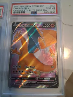 Pair of PSA 10 Charizards — 2020 Pokemon SWSH — Champions Path — Charizard V - Image 4