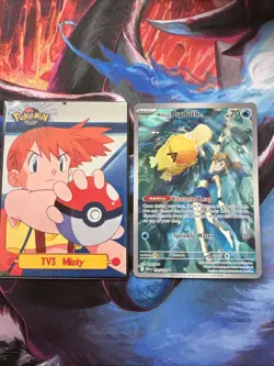 Pokemon Misty's Psyduck 193/182 Destined Rivals Full Art Holo Illustration Rare - Image 1