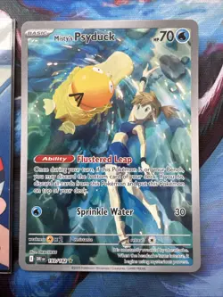 Pokemon Misty's Psyduck 193/182 Destined Rivals Full Art Holo Illustration Rare - Image 2