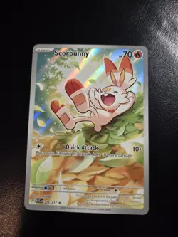Pokemon TCG Scorbunny Ascended Heroes Full Art Illustration Rare Mint Pack Fresh - Image 1