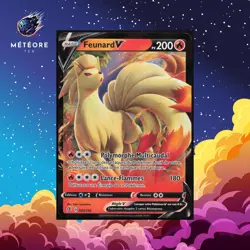 Carte Pokemon Feunard V 026/192 Epee & Bouclier Clash des rebelles Francais - Image 1