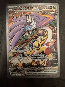 Pokemon TCG Raging Bolt EX Scarlet & Violet Temporal Forces Holo - Image 1