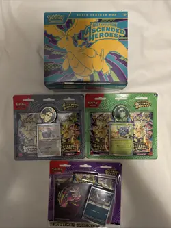 Pokemon Ascended Heroes Bundle- ETB, Tech Sticker, 2 -Two Pack Blister - Image 1