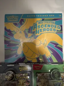 Pokemon Ascended Heroes Bundle- ETB, Tech Sticker, 2 -Two Pack Blister - Image 2