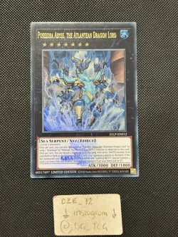 Yugioh - Poseidra Abyss The Atlantean Dragon Lord - 25LP-EN012 Emblazoned UR - Image 1