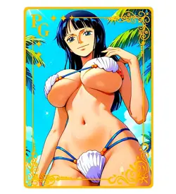 Waifu Anime Cards TCG | One Piece - Robin [ METAL CARD ] PG | Sexy Hentai Girl - Image 1